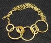 Pulseira banho de ouro (1085)